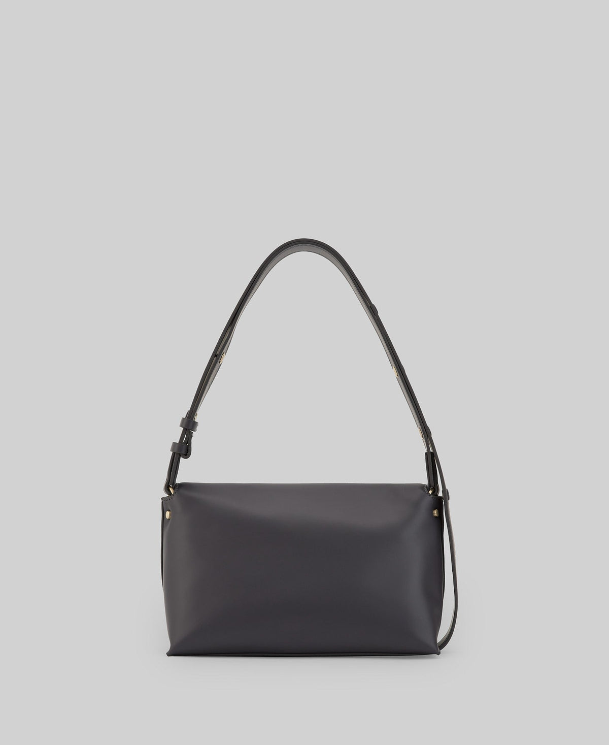 Recycled polyester shoulder bag woman in grey/black