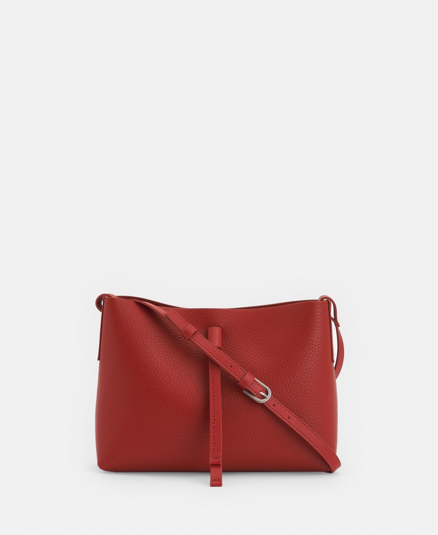 Brick Red Recycled Material Medium Shoulder Bag