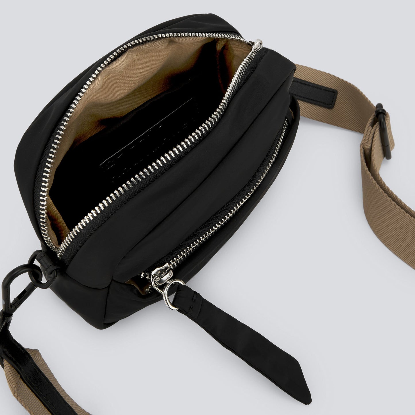 Black Recycled Crossbody