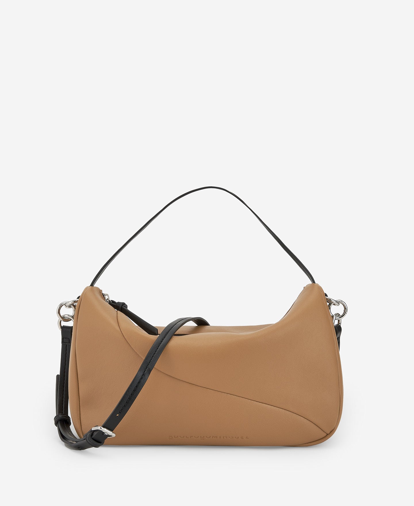 Camel Semigrain Texture Medium Bowling Bag