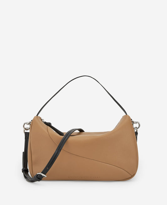 Camel Semigrain Texture Medium Bowling Bag