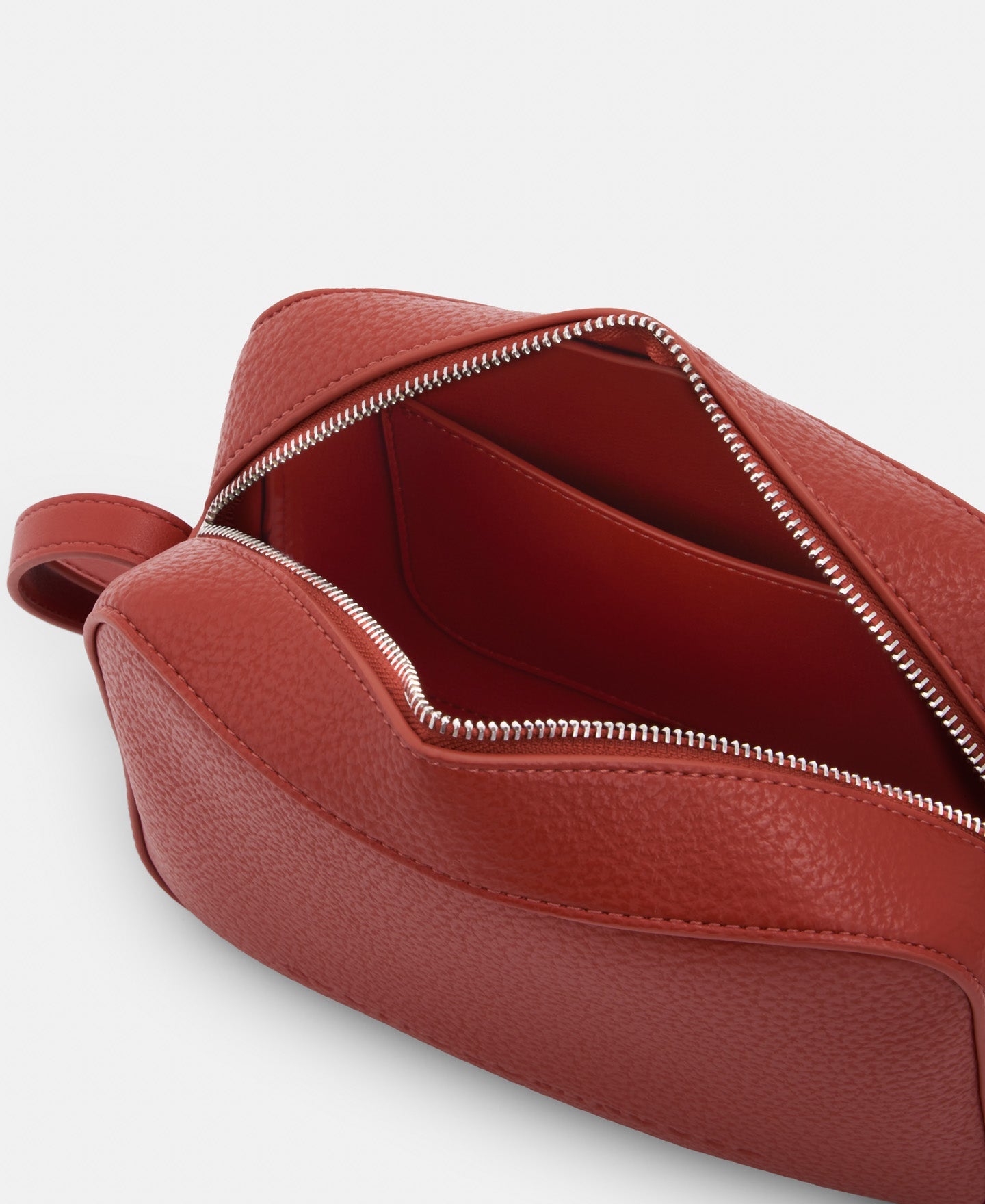 Brick Red Recycled Material Shoulder Bag