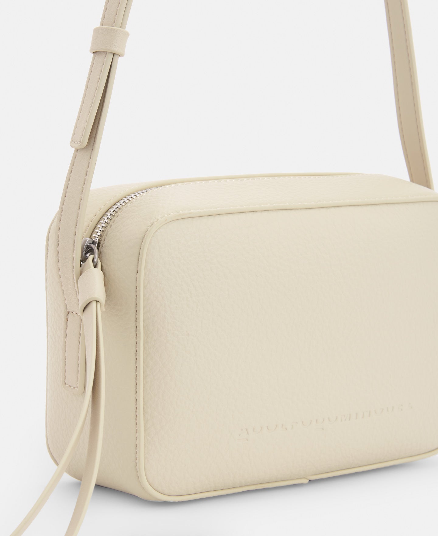 Cream Recycled Material Shoulder Bag