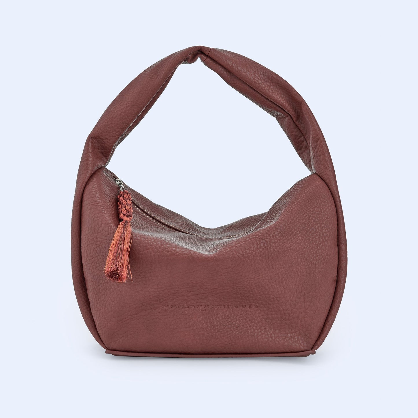 Luxury Brown Grain Hobo Bag