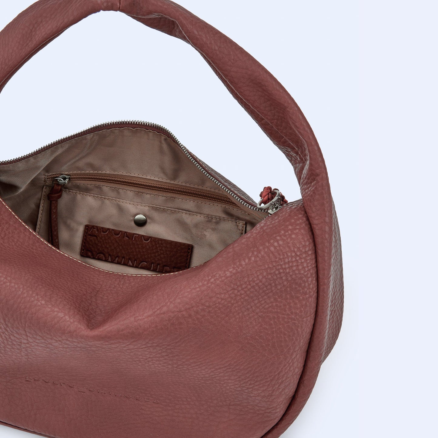 Luxury Brown Grain Hobo Bag