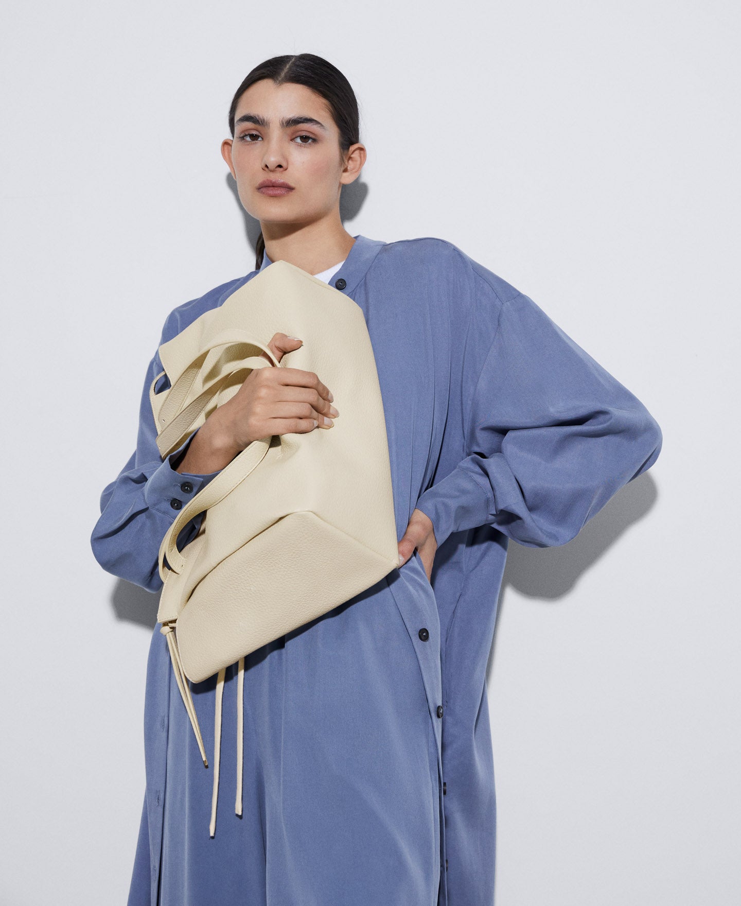 Stone Recycled Material City Bag