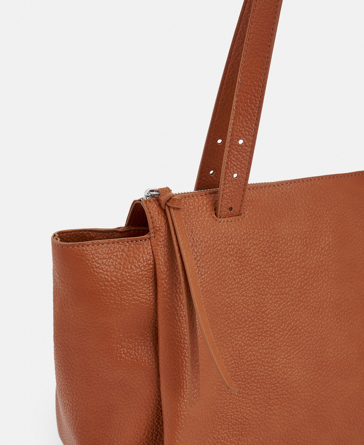 Orange Recycled Material Large City Bag