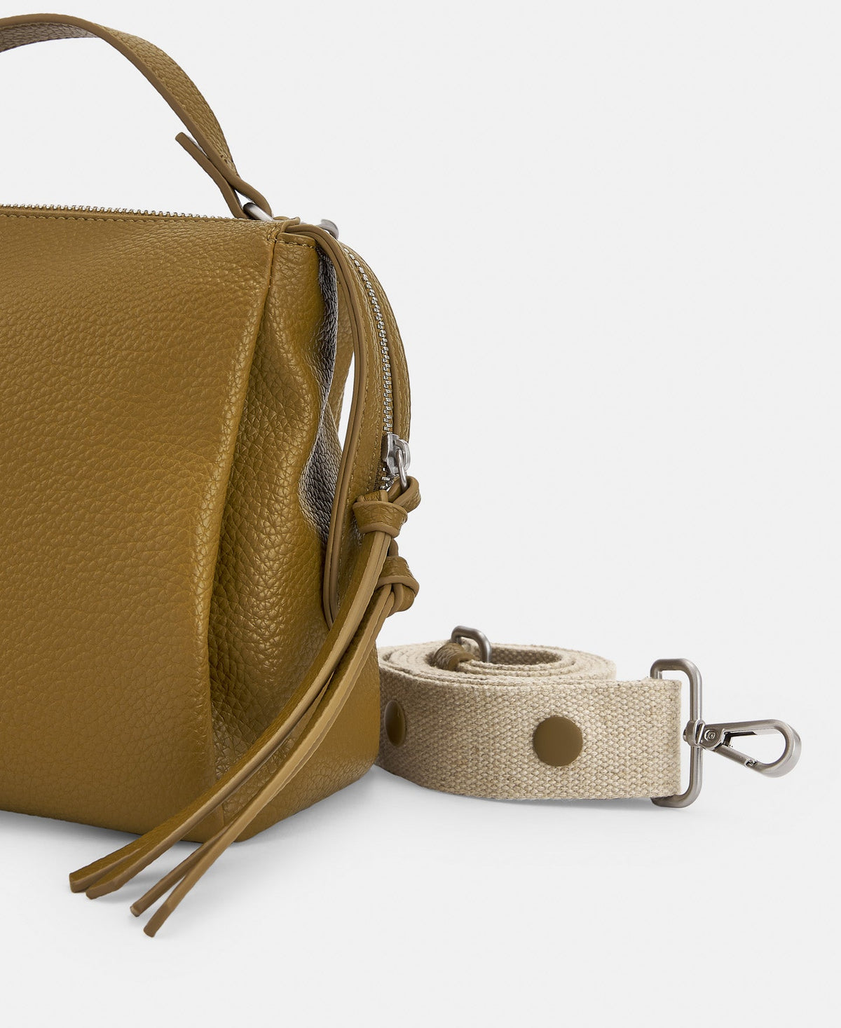 Green Recycled Material Medium Shoulder Bag