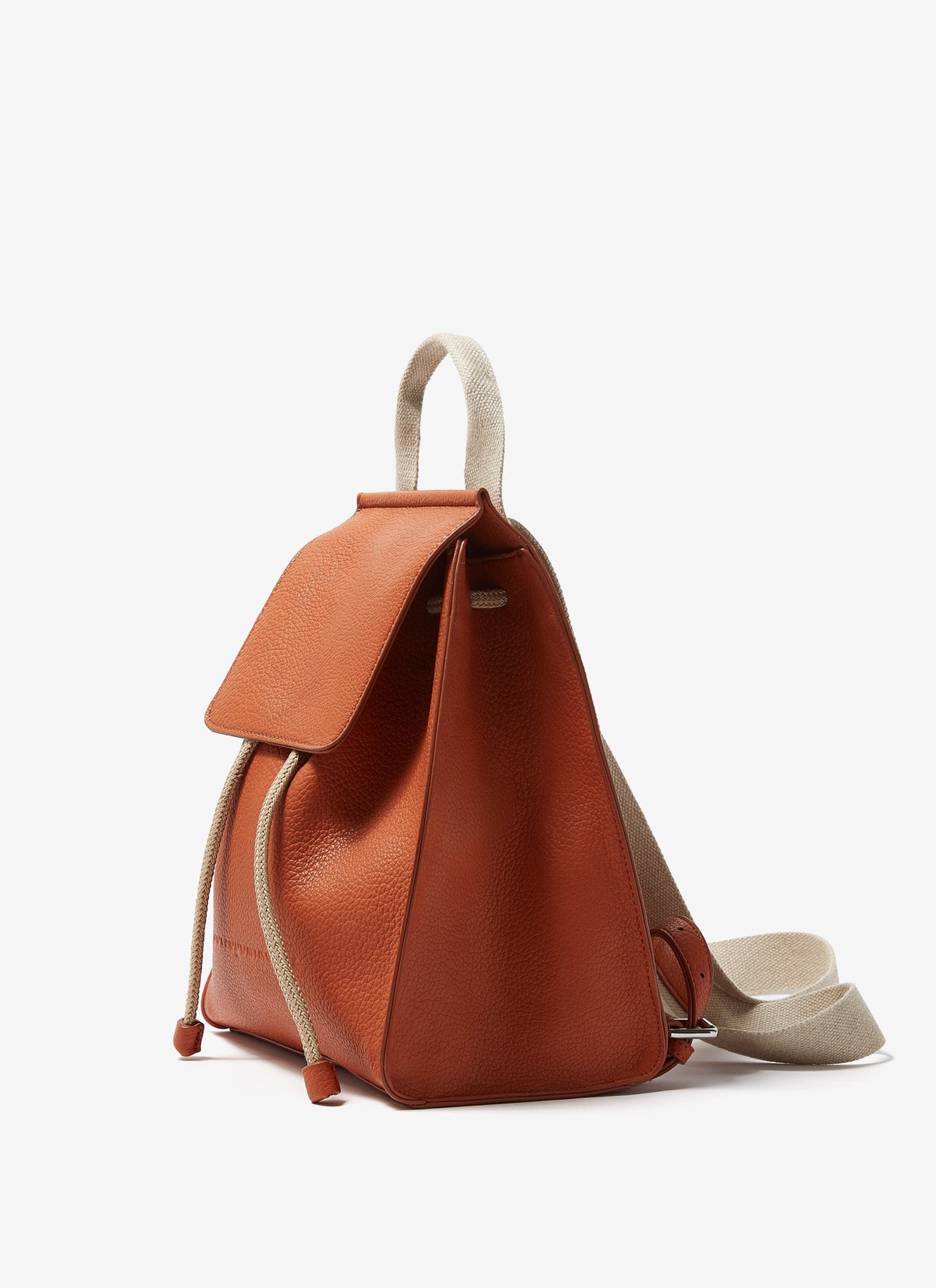 Orange Granulated Recycled material Backpack