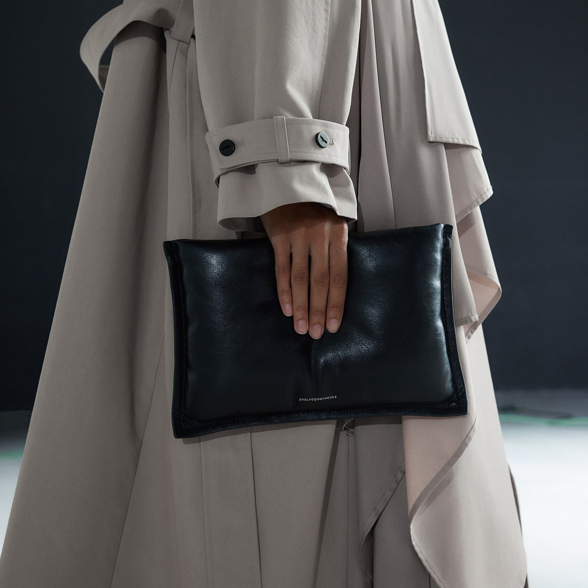 Black Padded Clutch