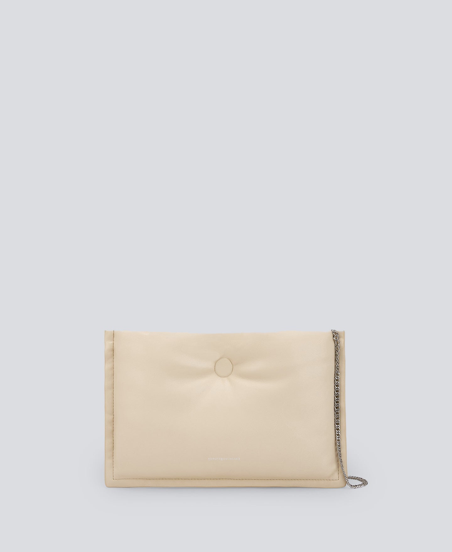 Light Cream Padded Clutch