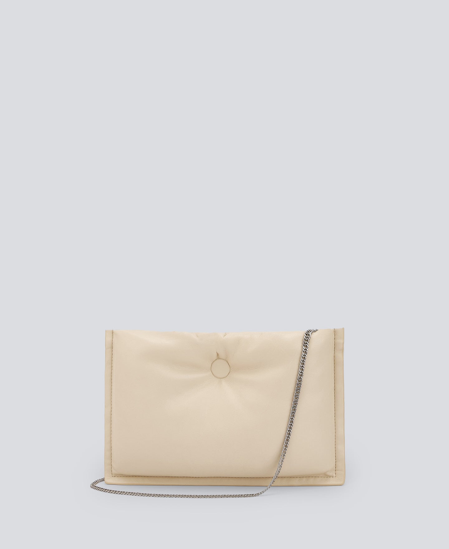 Light Cream Padded Clutch