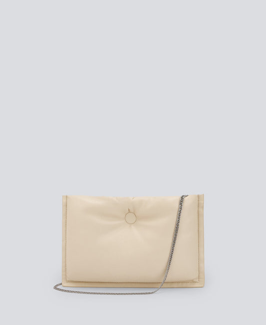 Light Cream Padded Clutch