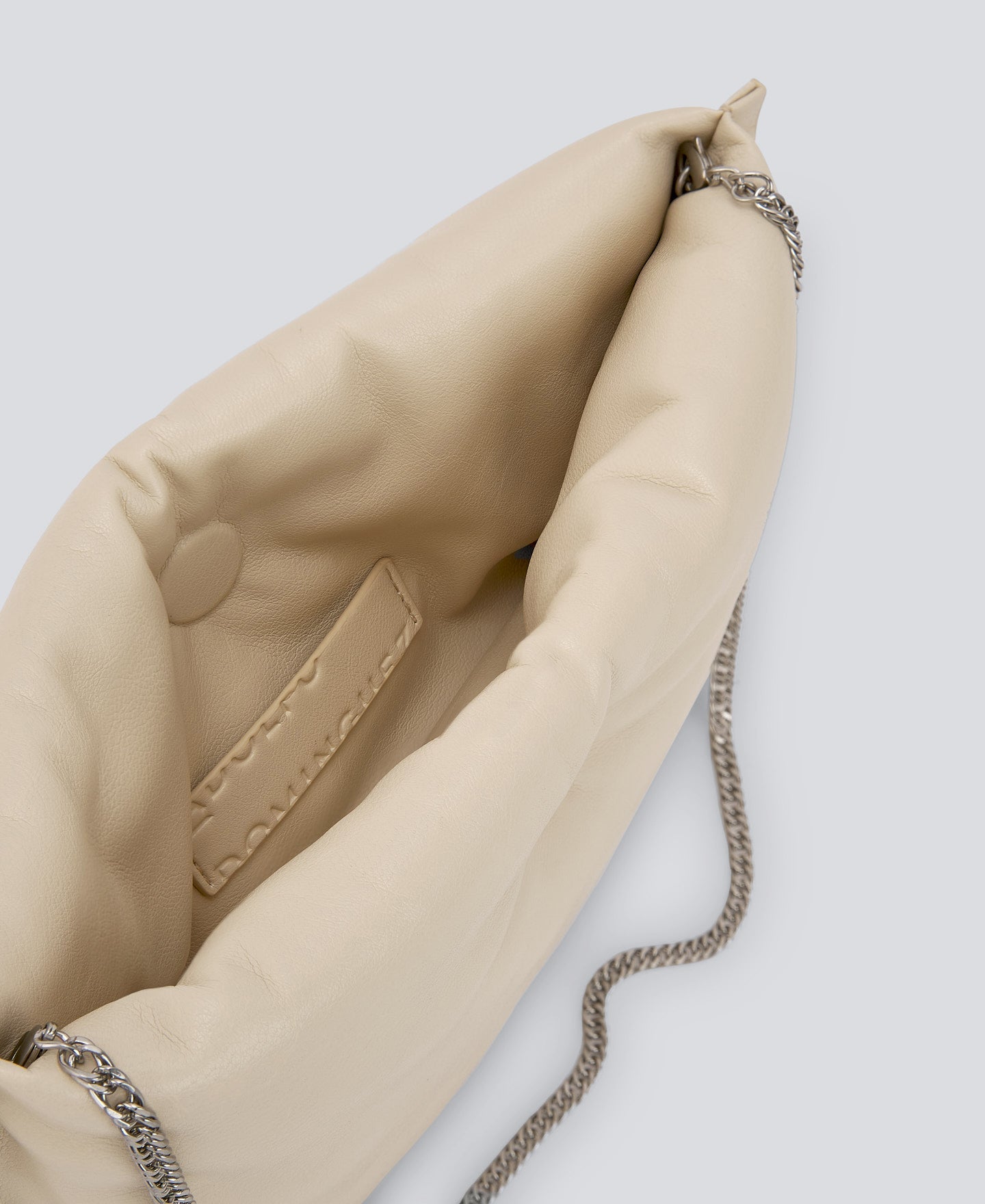 Light Cream Padded Clutch