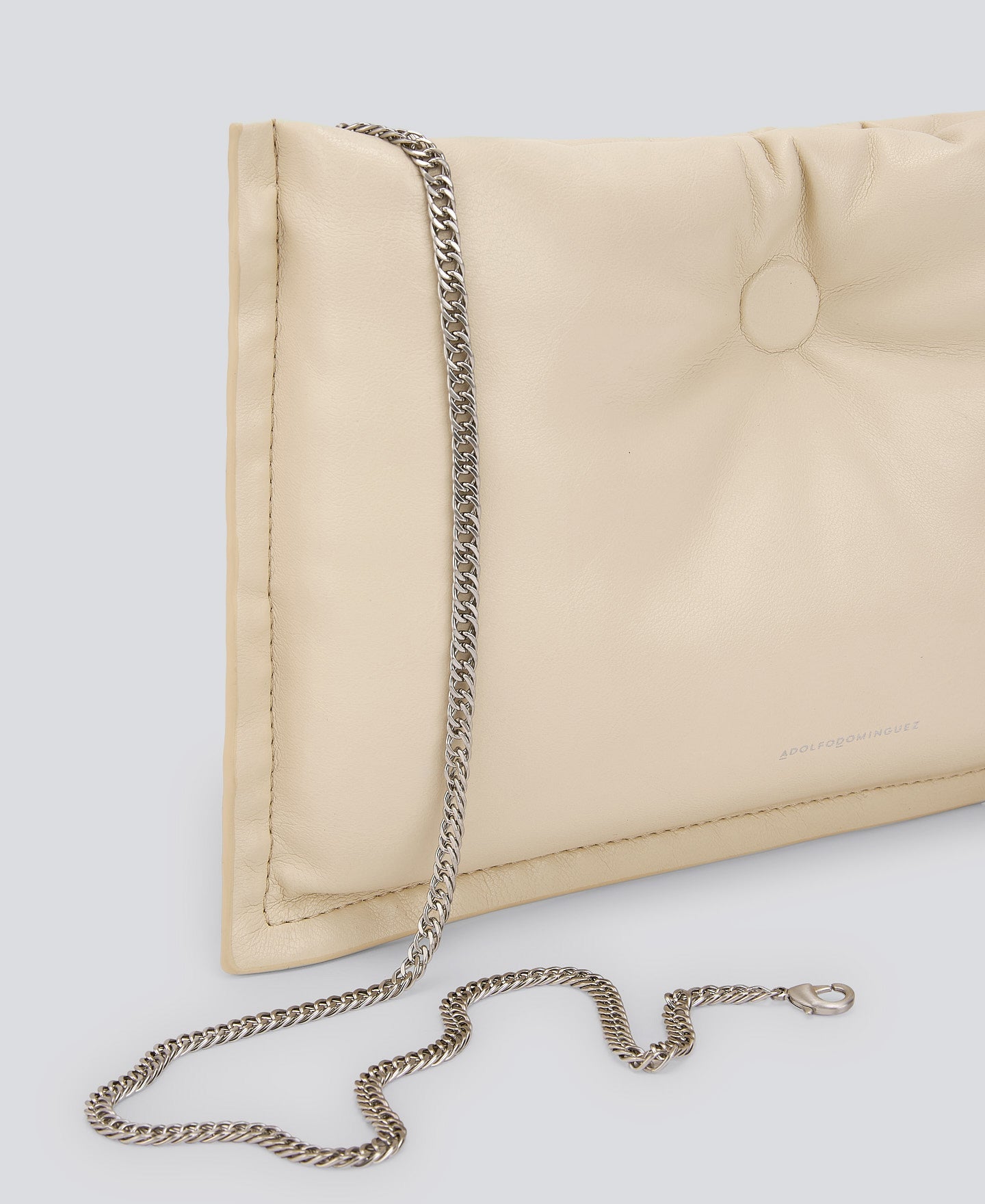 Light Cream Padded Clutch