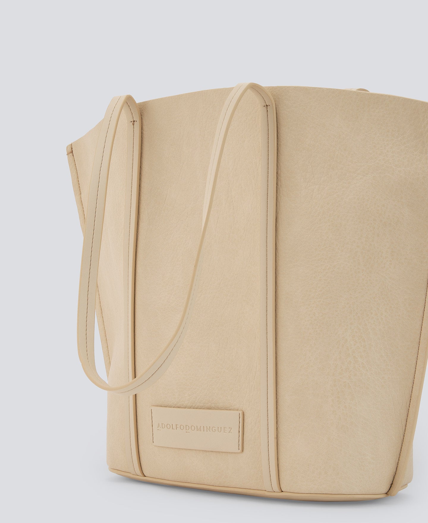 Light Cream Recycled Material Shopper Bag