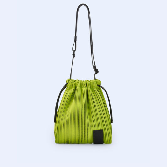 Pistachio Green Crinkle Small Shoulder Bag