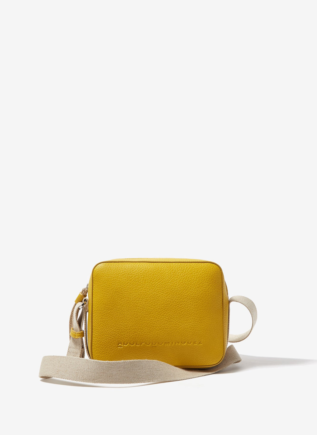 Pistachio Green Squared Recycled Material Crossbody Bag