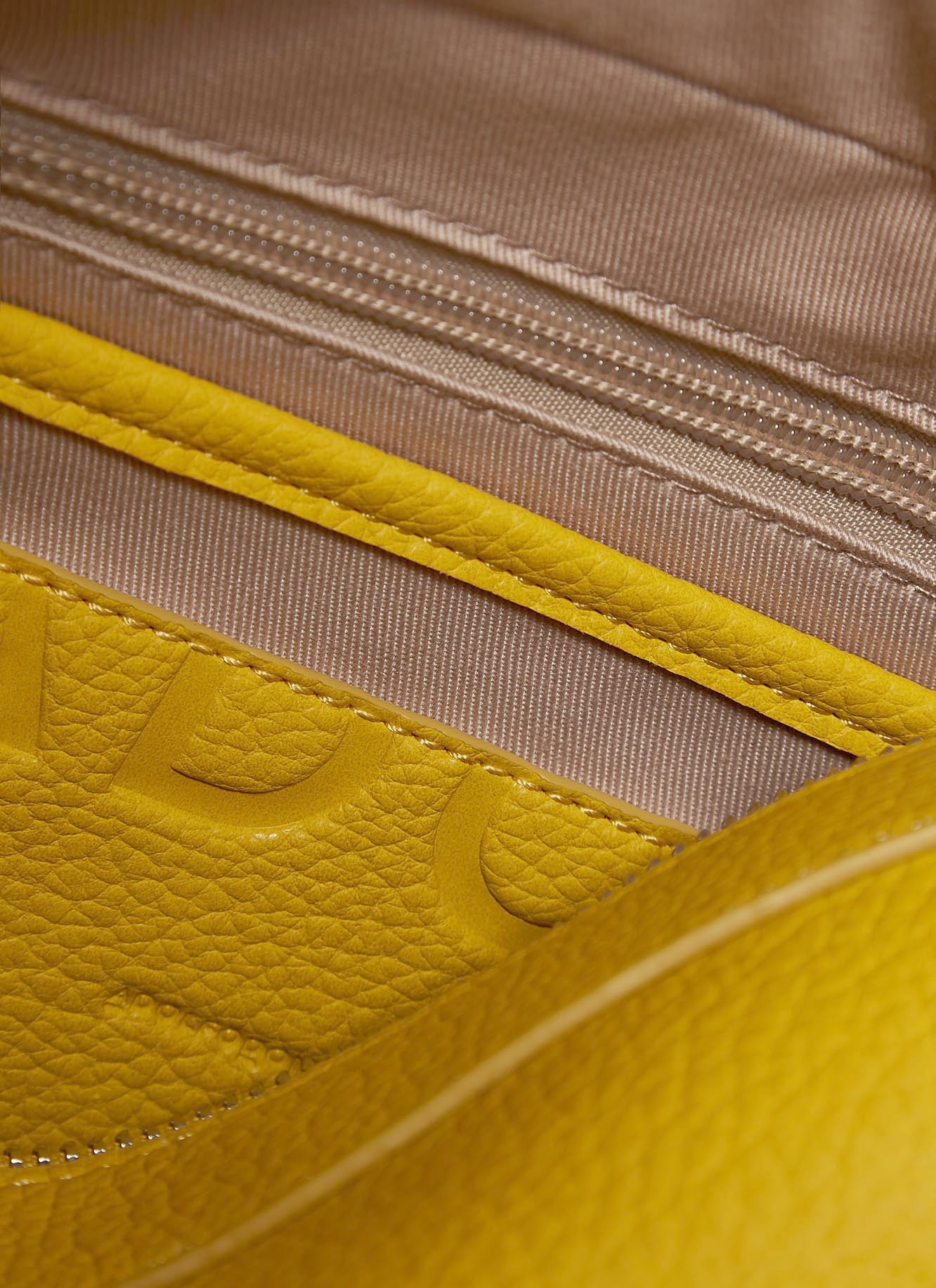 Pistachio Green Squared Recycled Material Crossbody Bag