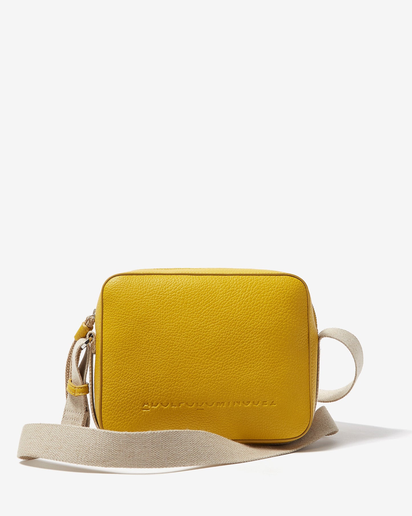 Pistachio Green Squared Recycled Material Crossbody Bag