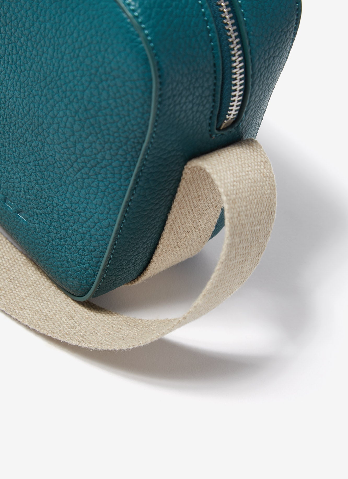 Green Squared Recycled Material Crossbody Bag