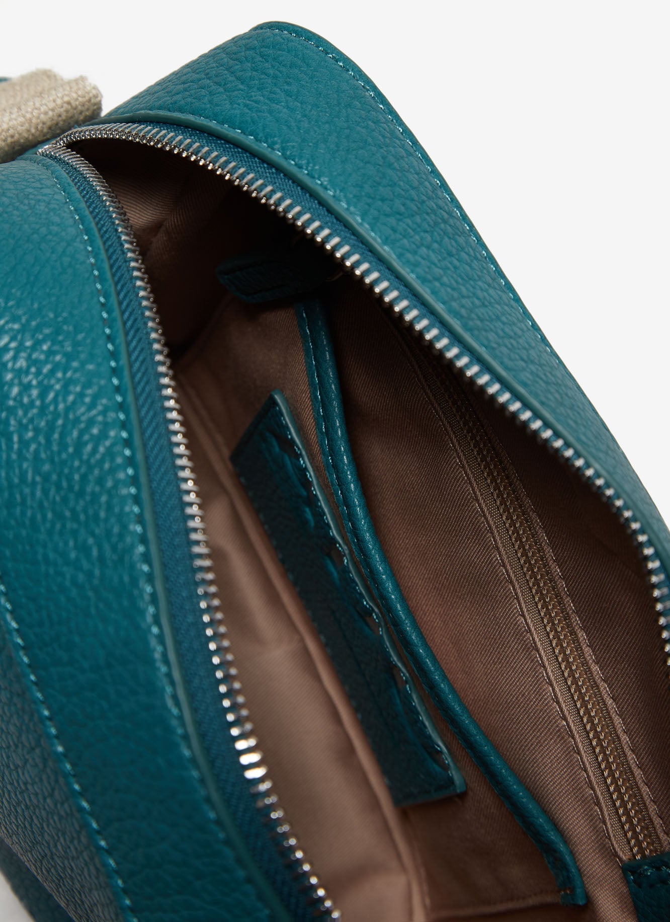 Green Squared Recycled Material Crossbody Bag