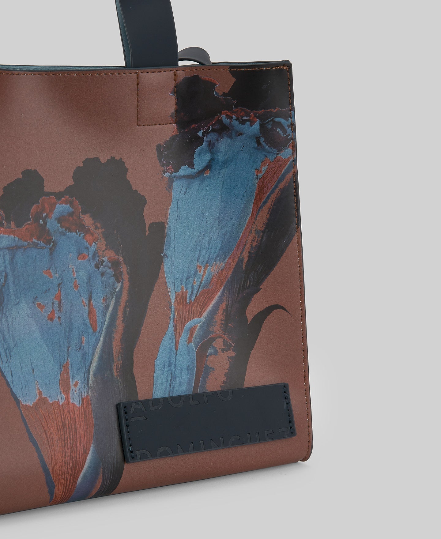 Medium square shopper bag woman in brown