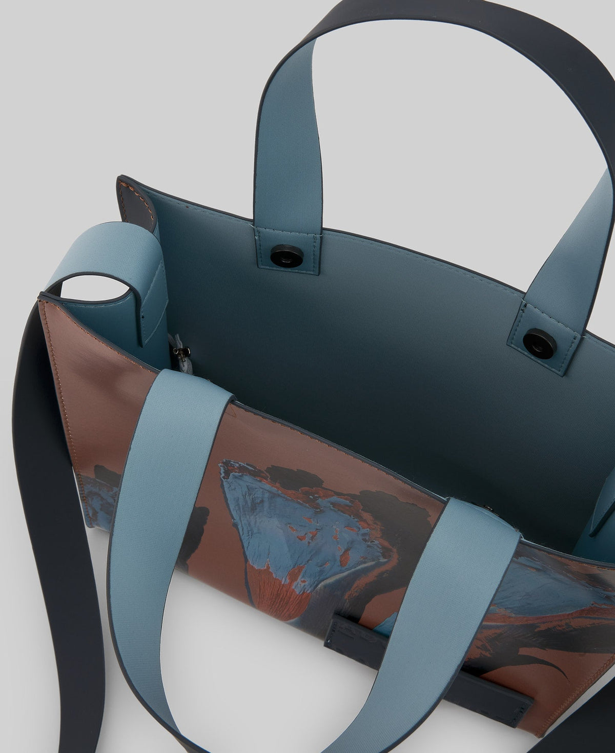 Medium square shopper bag woman in brown