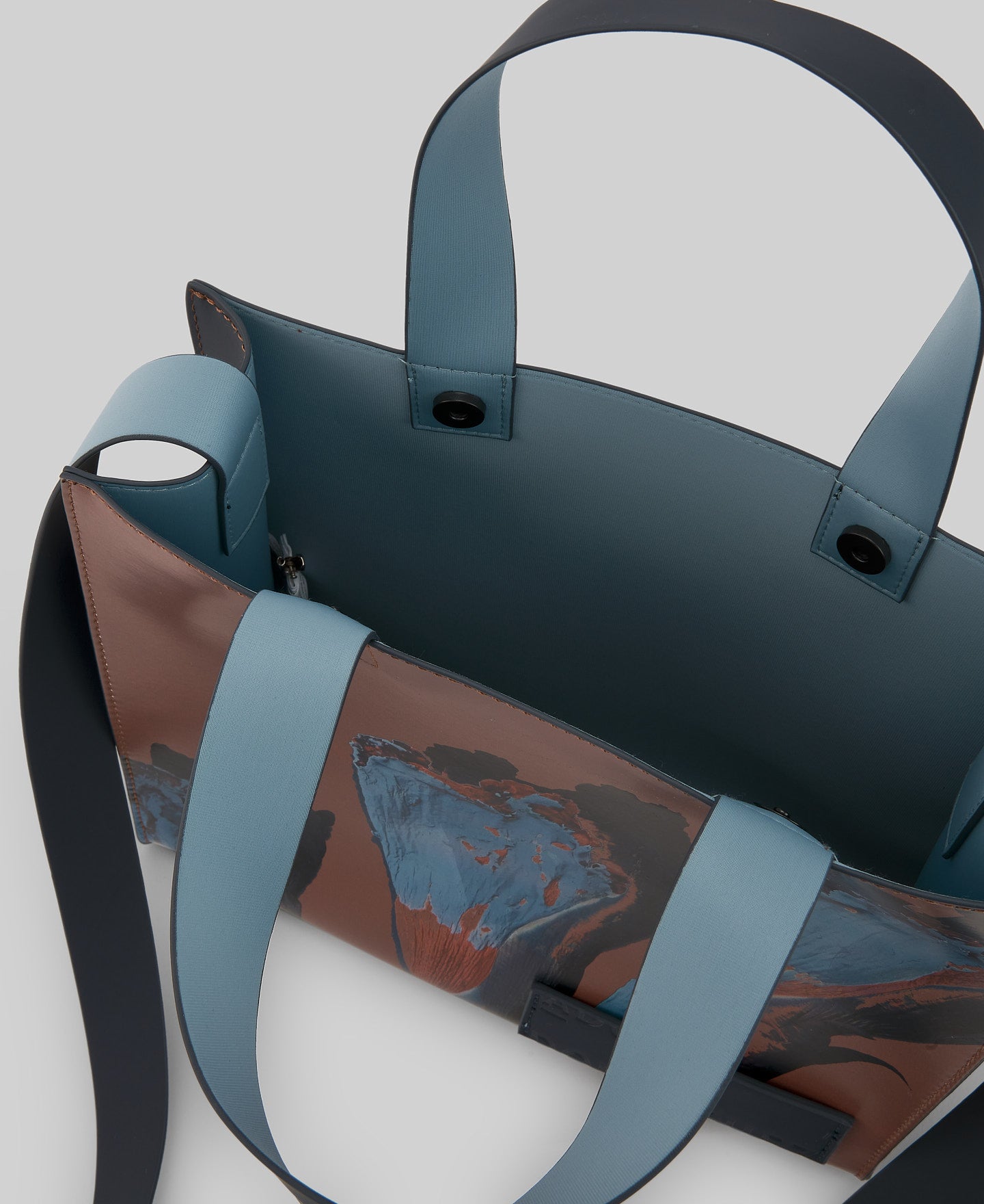 Medium square shopper bag woman in brown