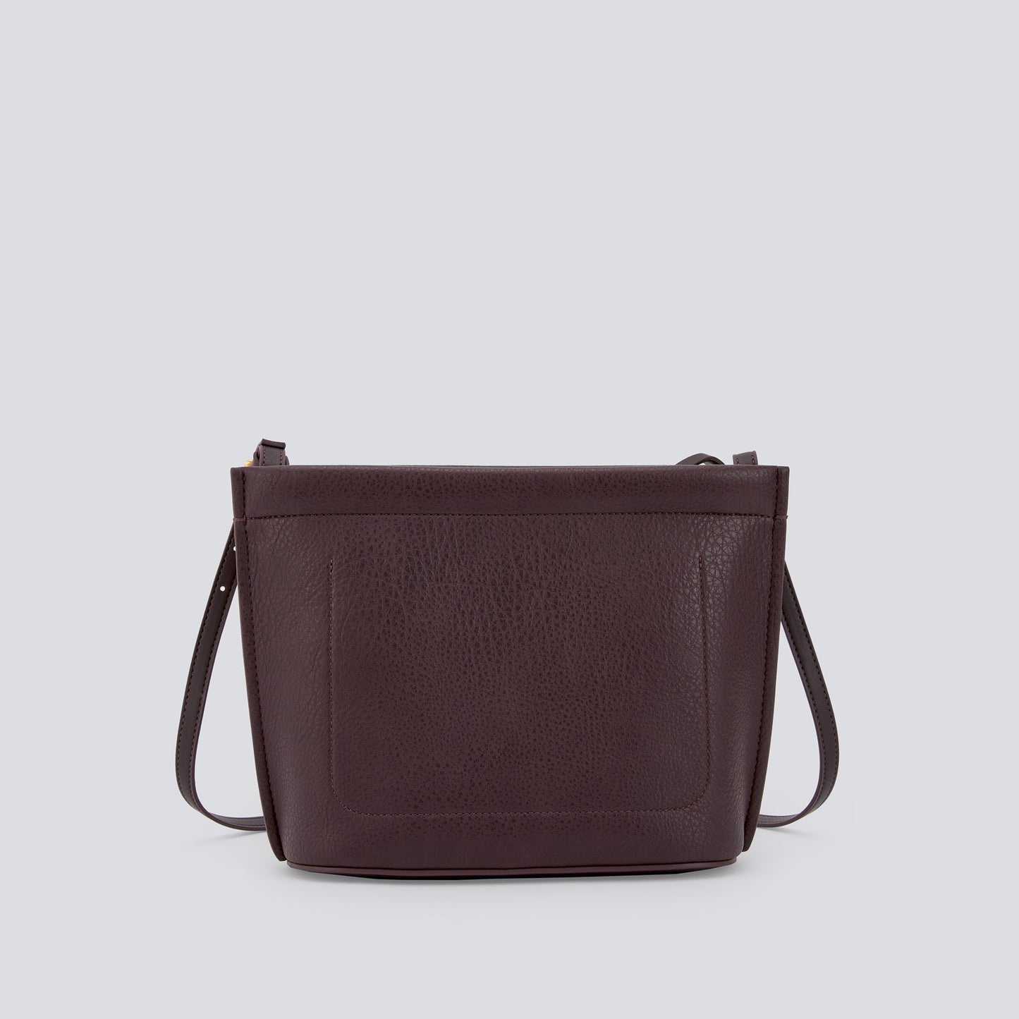 Chocolate Medium Recycled Material Crossbody Bag