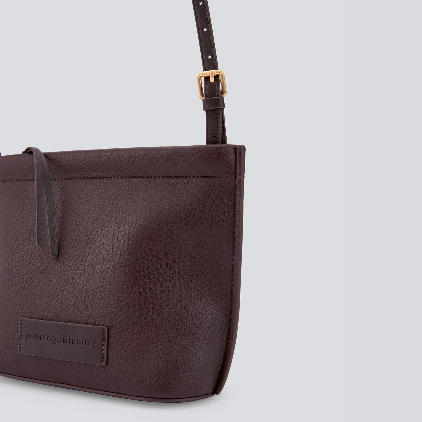 Chocolate Medium Recycled Material Crossbody Bag