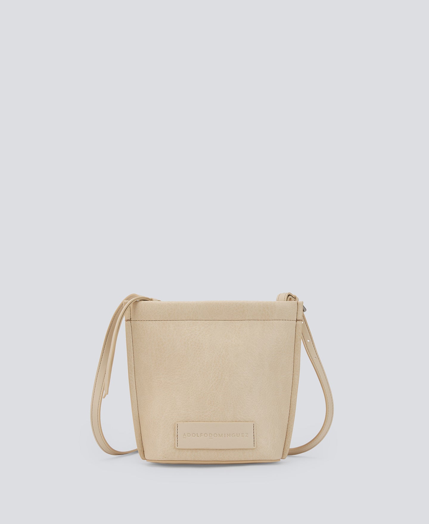 Light Cream Small Recycled Material Crossbody Bag