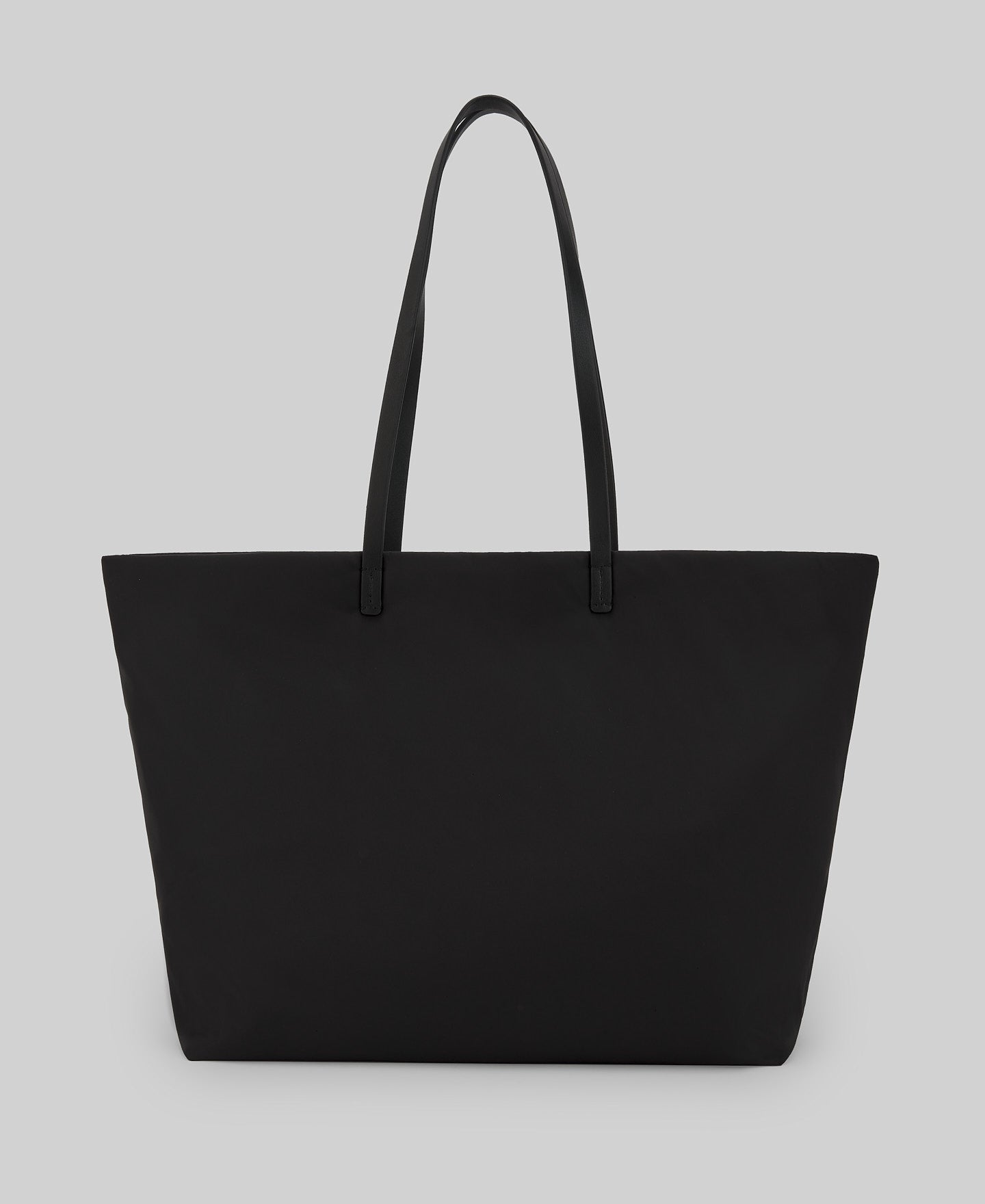 Vertical shopper bag woman in black