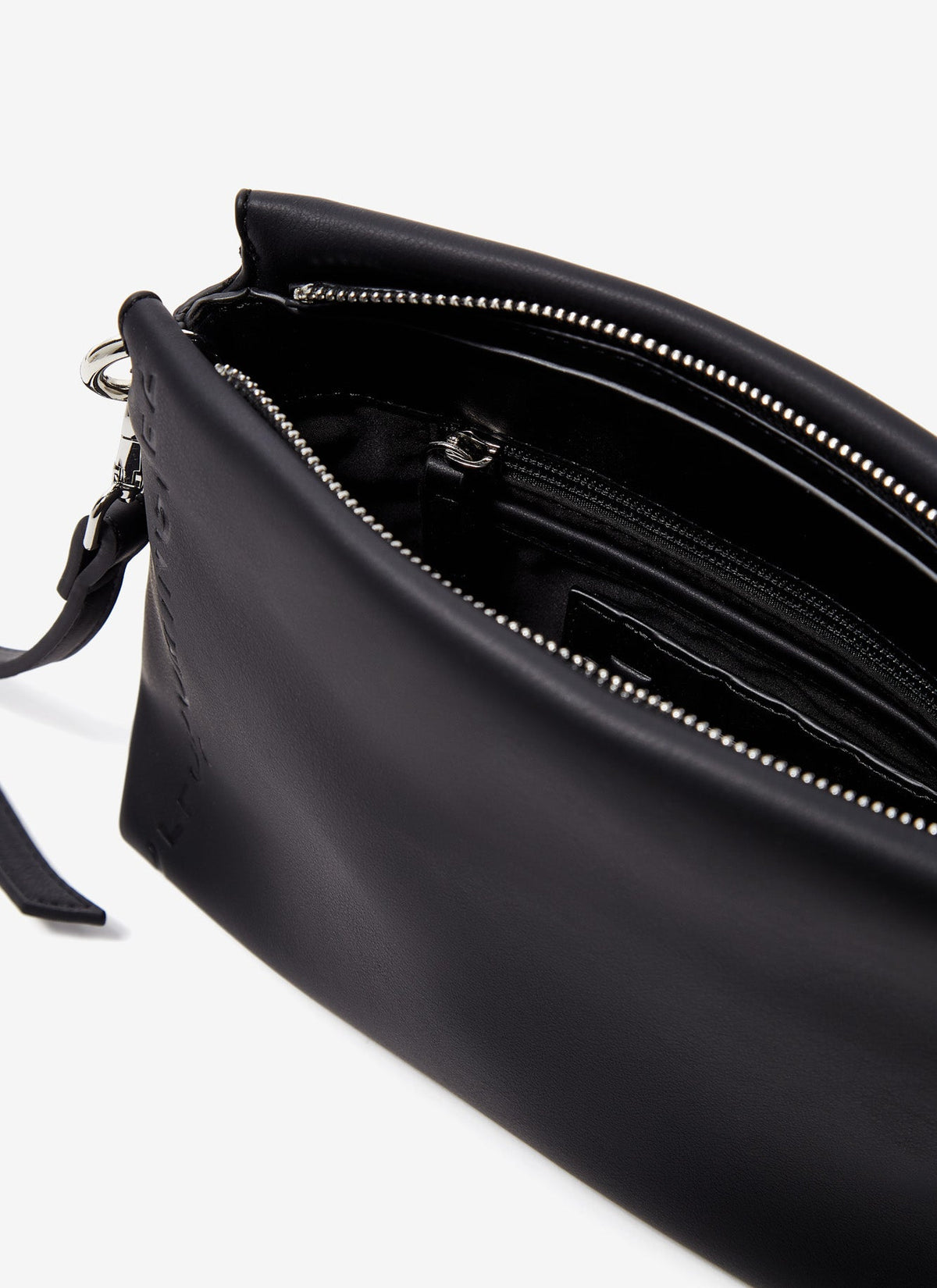 Black Small Recycled Material Cross Body Bag
