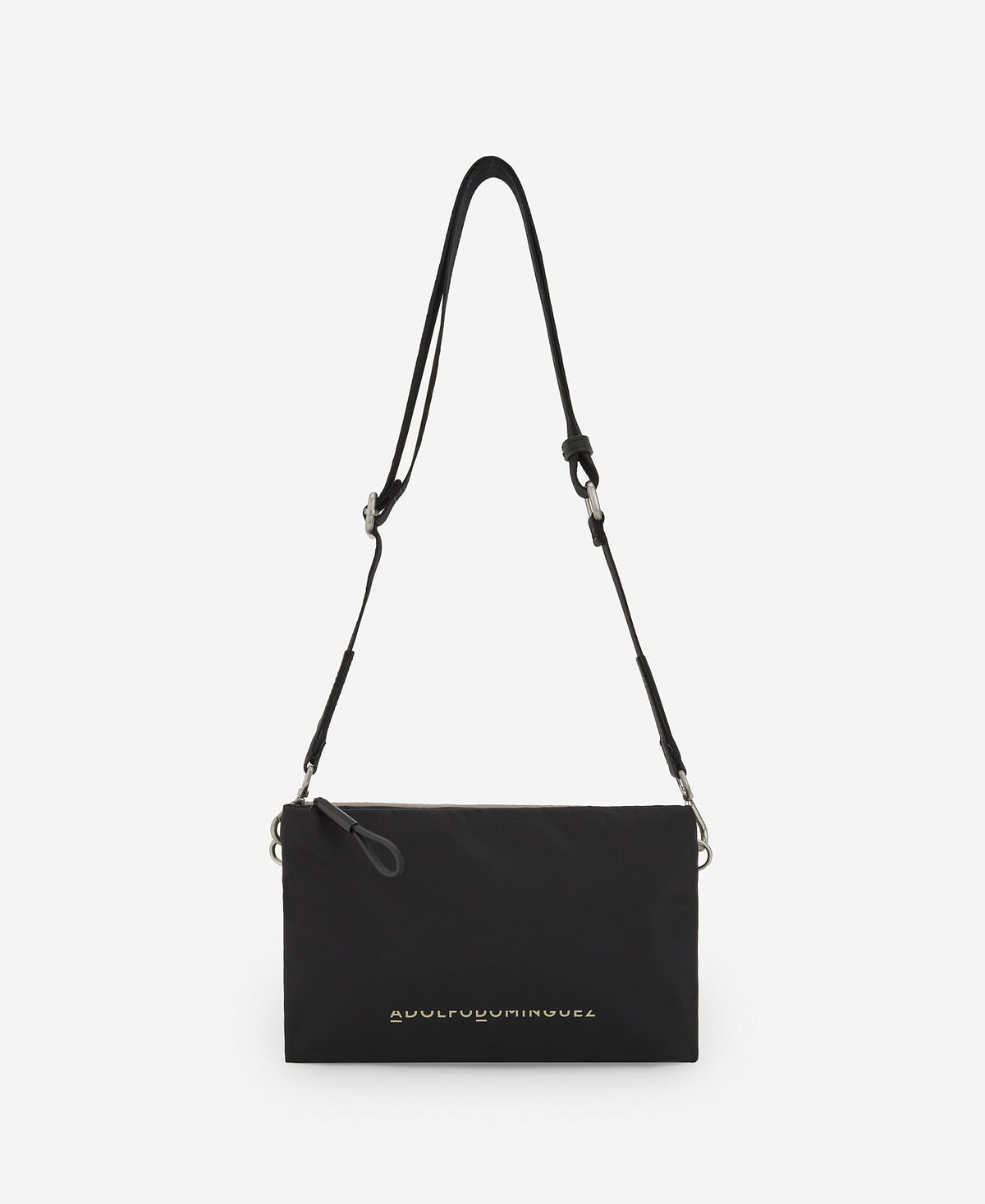 Black/Camel Recycled Small Messenger Bag