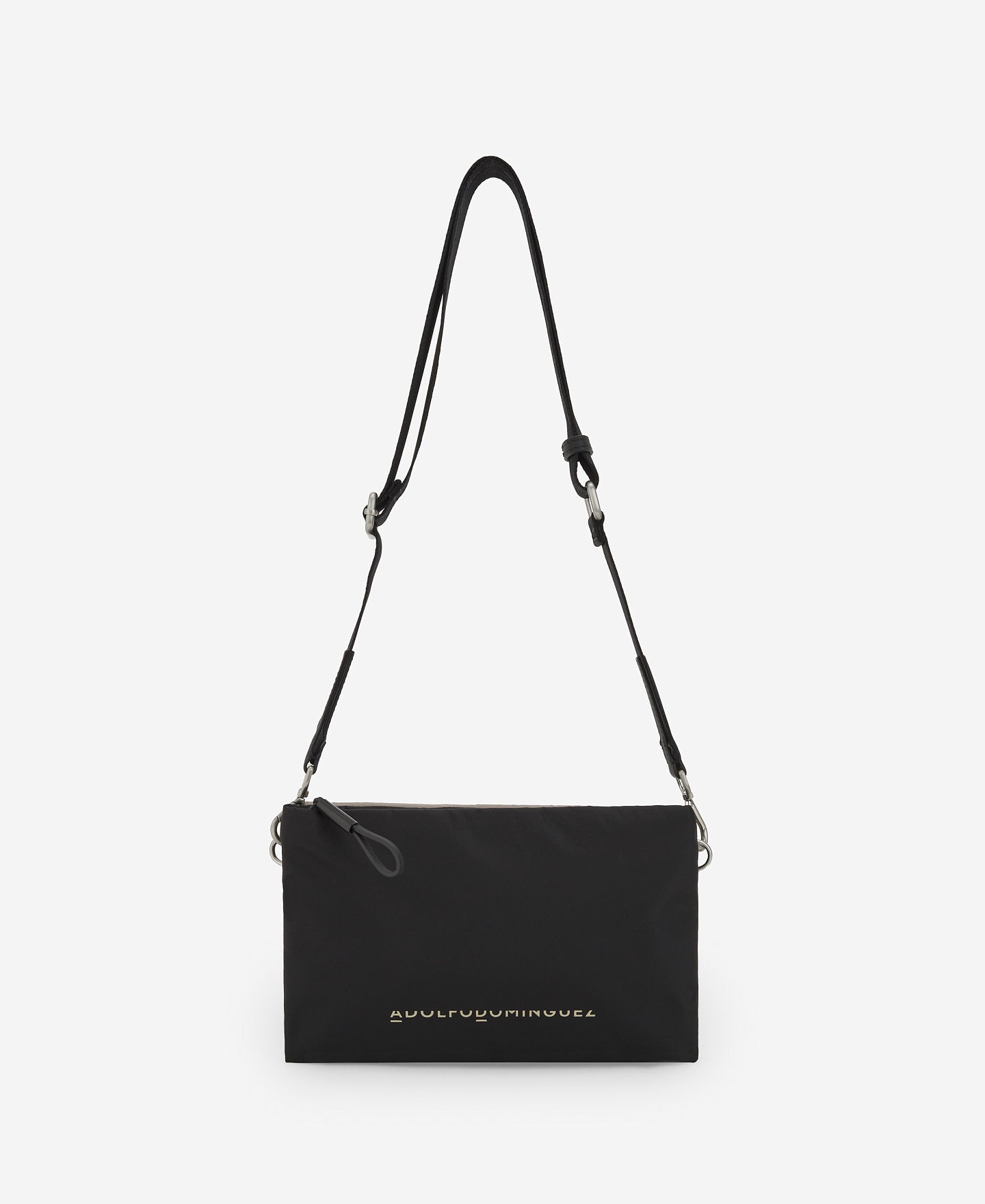 Black/Camel Recycled Small Messenger Bag