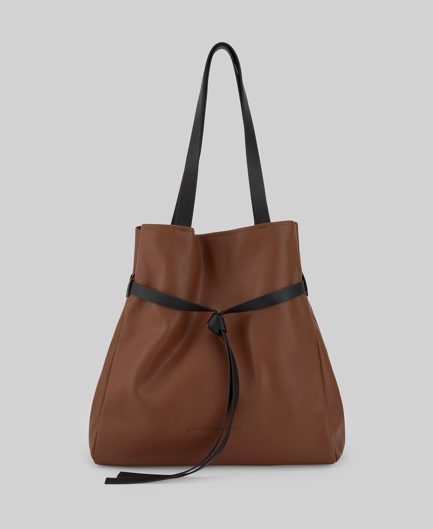 Non-Leather large shopper bag woman in hazelnut