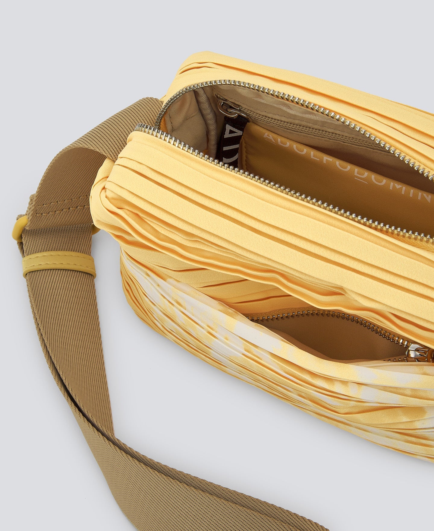 Light Yellow Recycled Crinkle Medium Bag