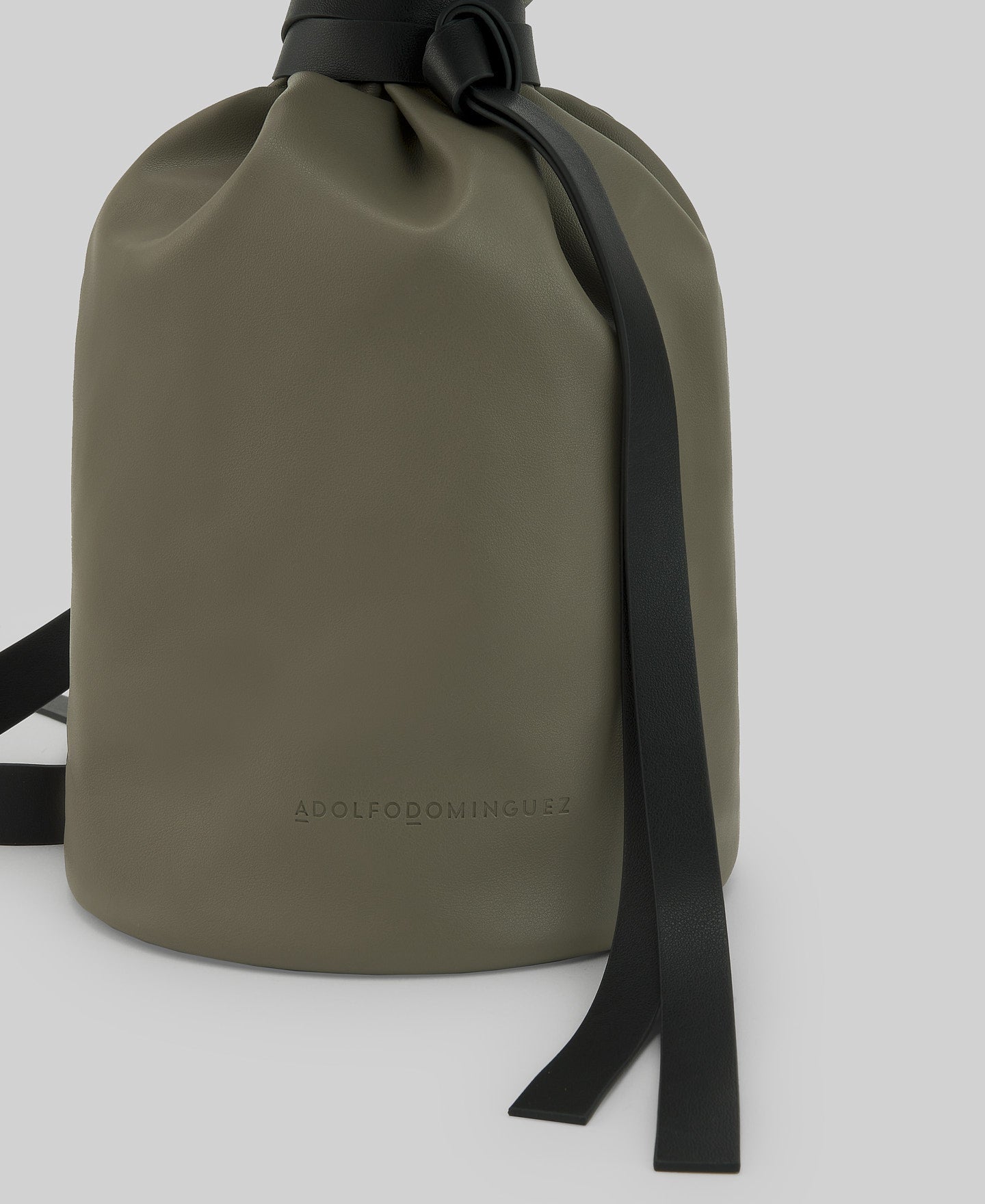 Leather-Non-Leather medium bag woman in green/grey