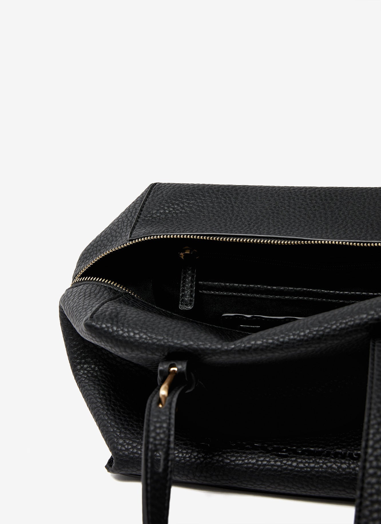 Black Granulated City Bag