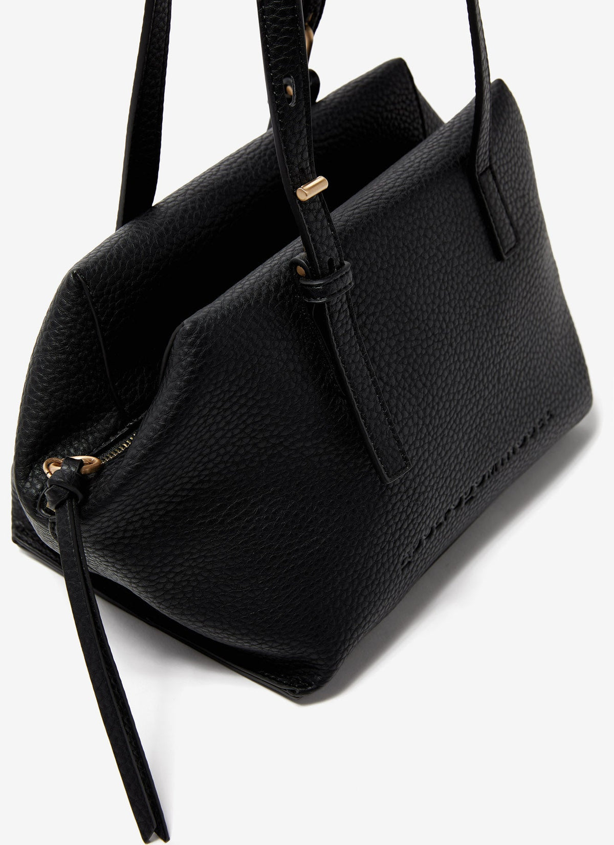 Black Granulated City Bag