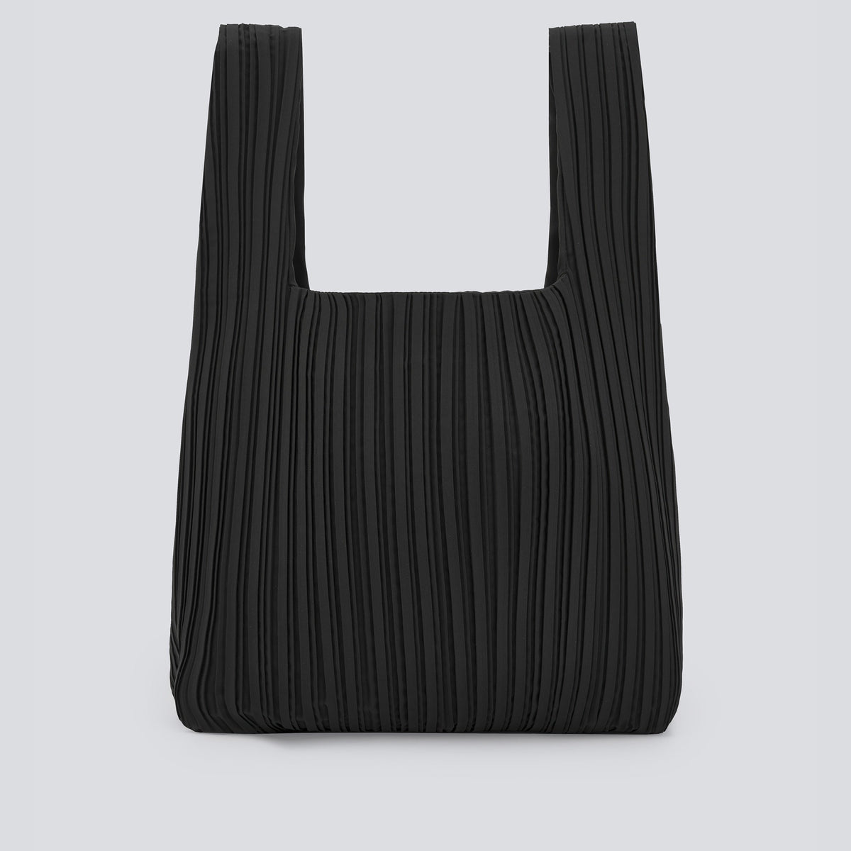 Black Crinkle Large Shopper Bag