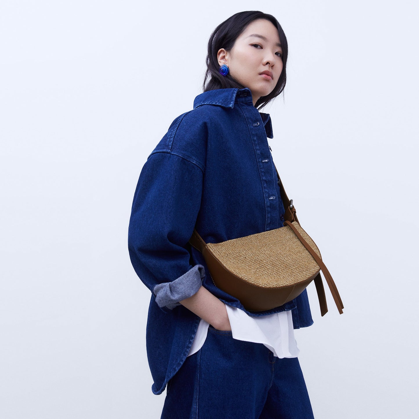 Braided Small Shoulder Bag