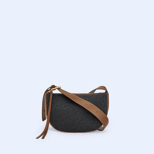 Braided Fabric Small Shoulder Bag