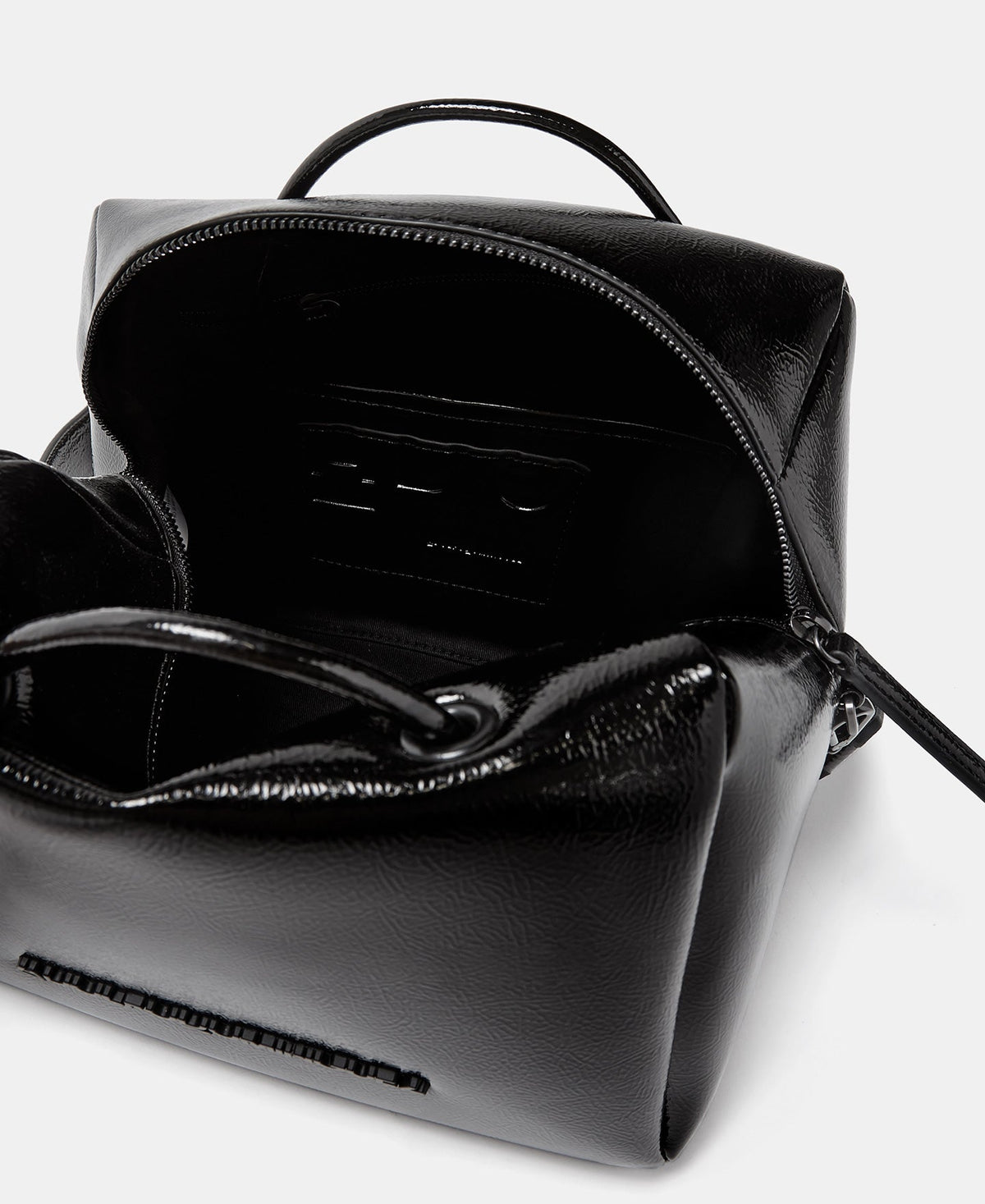 Black Recycled Material Sheen City Bag