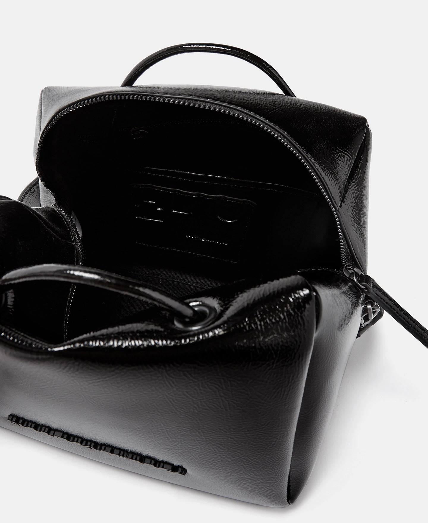 Black Recycled Material Sheen City Bag