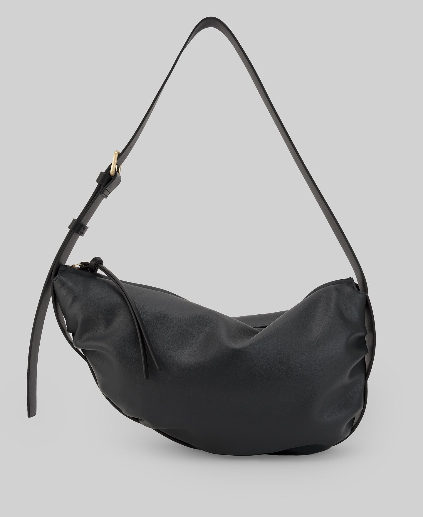 Leather-Non-Leather large Doce bag woman in dark grey