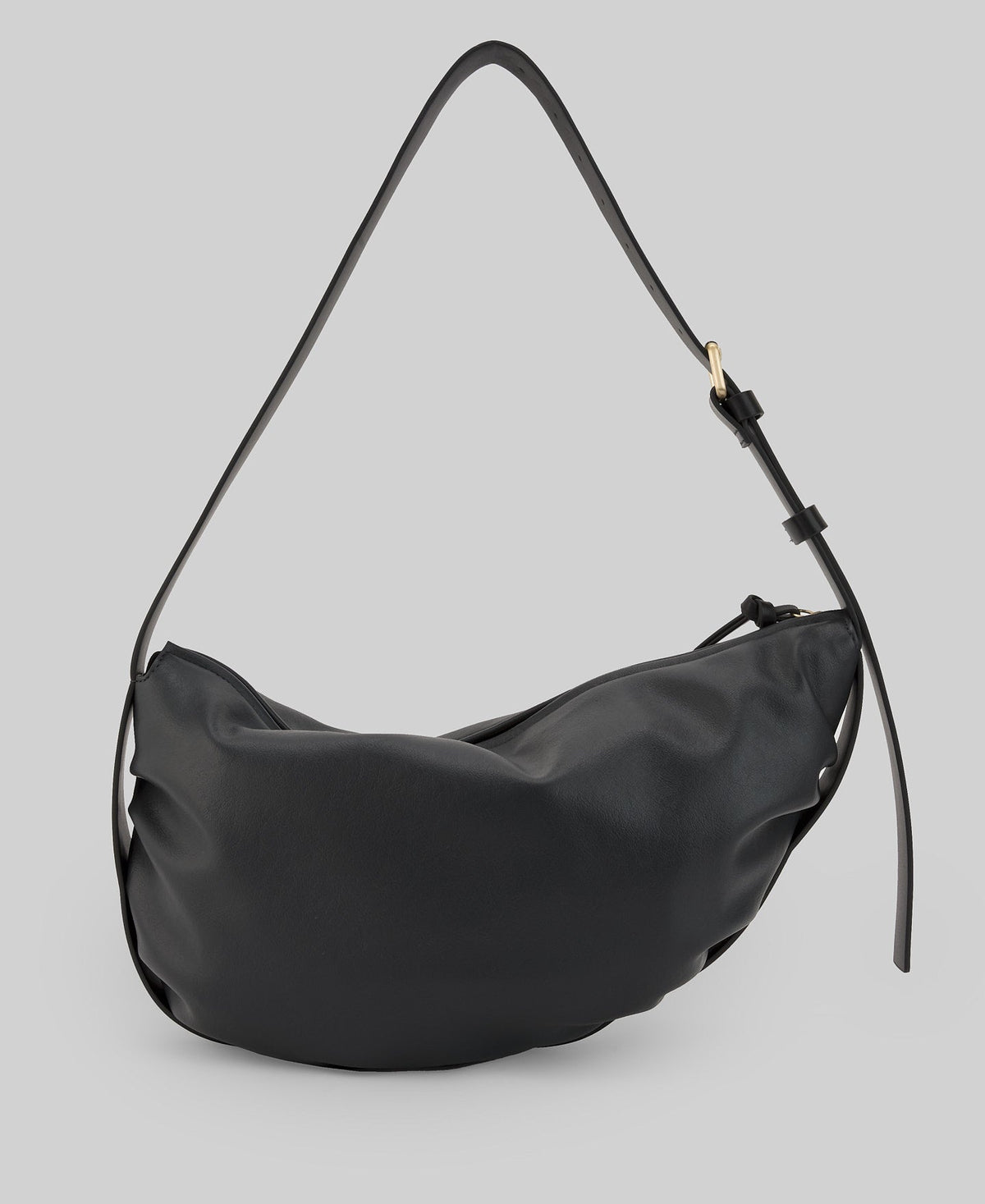 Leather-Non-Leather large Doce bag woman in dark grey