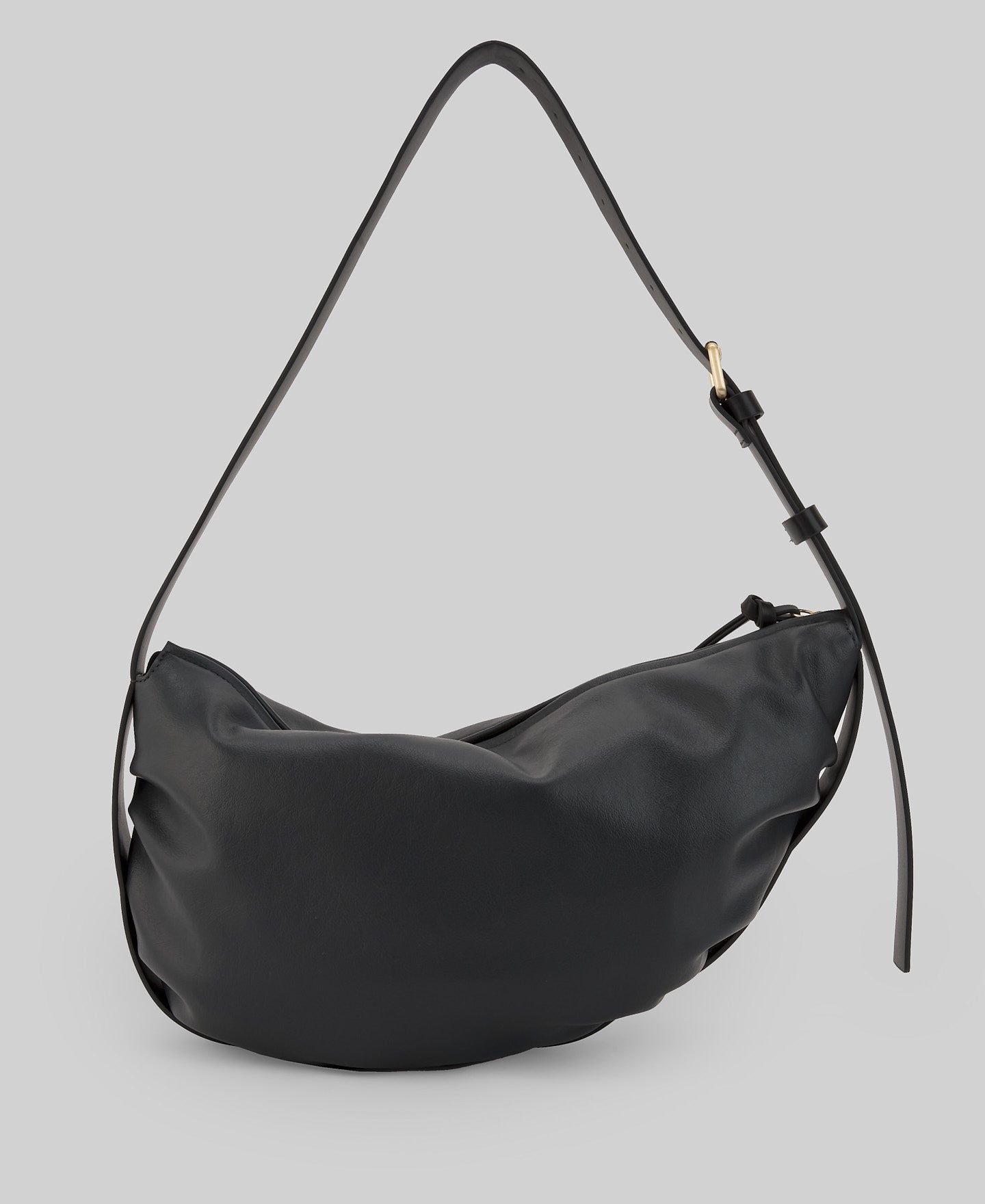 Leather-Non-Leather large Doce bag woman in dark grey