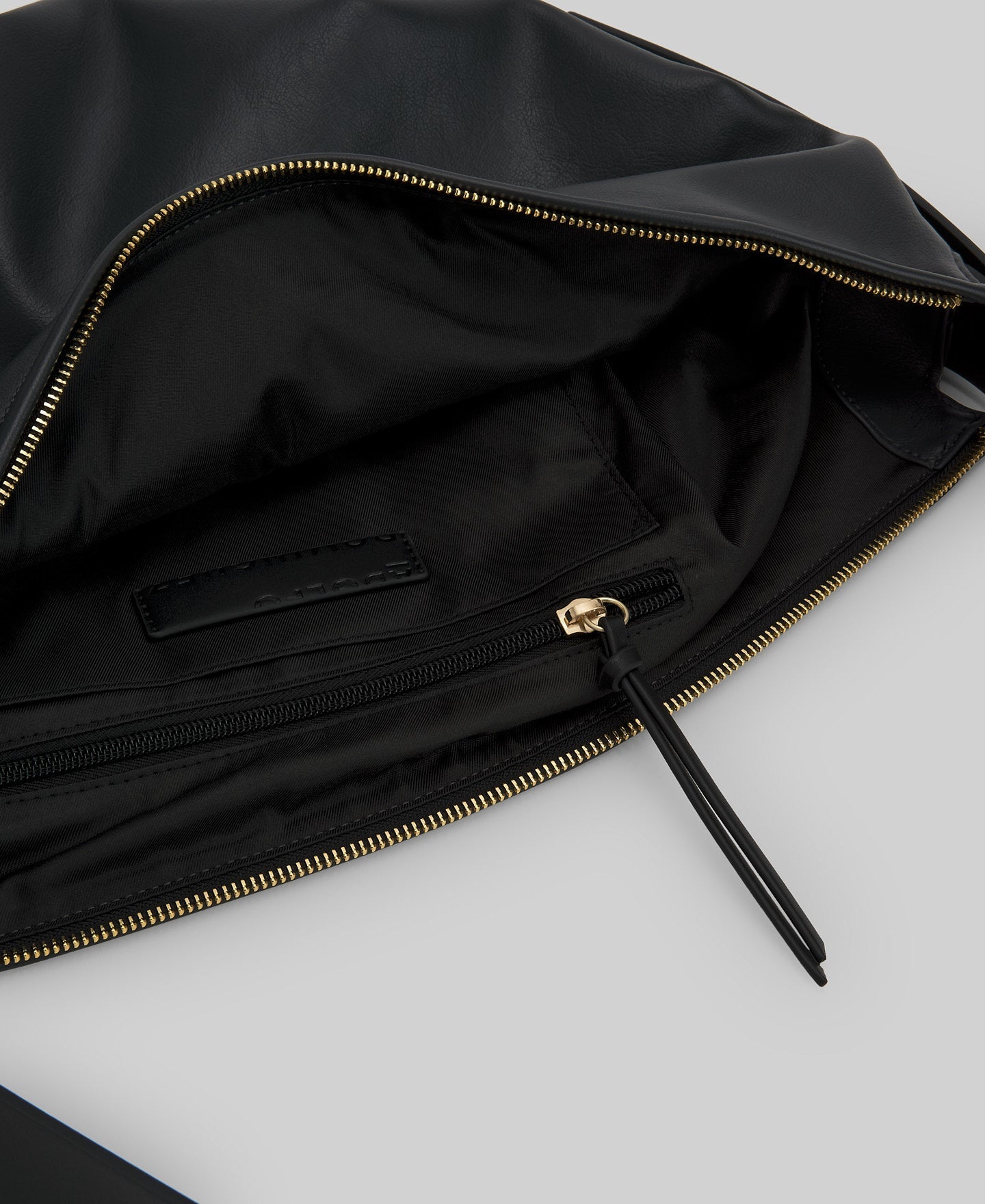 Leather-Non-Leather large Doce bag woman in dark grey